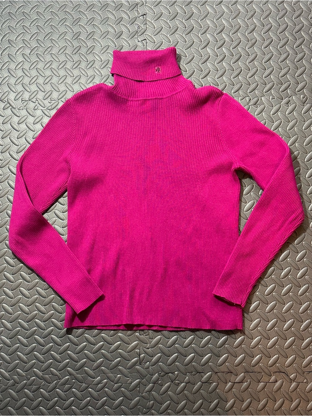 Lauren Ralph Lauren Hot Pink Turtleneck Sweater